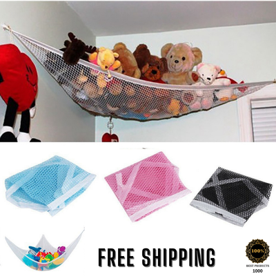 Hammock Net Toy Storage Mesh Stuffed Animals Organizer Kids