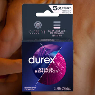 Durex Intense Sensation Dotted Condoms | 3-Pack