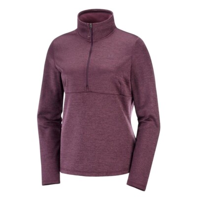 Salomon Transition 1/2 Zip Mid Layer Mock Neck Pullover Size M