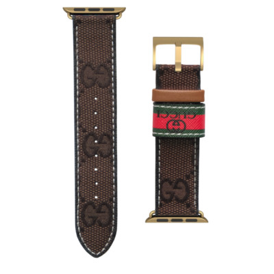DESIGNER Apple watch band strap series 1 2 3 4 5 6 7 8 9 10 SE ULTRA 1 2 G BROWN