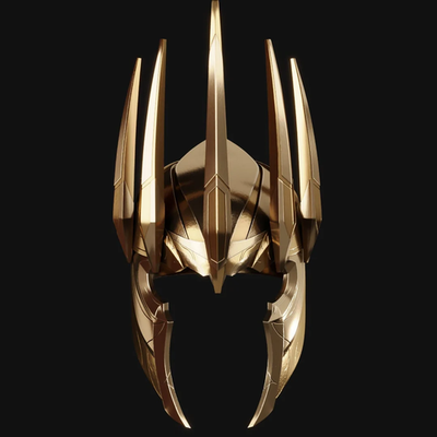 King Thanos Helmet — 3D Printed RAW DIY Cosplay Helmet Kit + Prop Replica