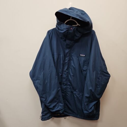 Patagonia Men's Vintage Super Pluma Lightweight Blue Hooded Patagonia Men's Vintage Super Pluma Lightweight Blue Hooded