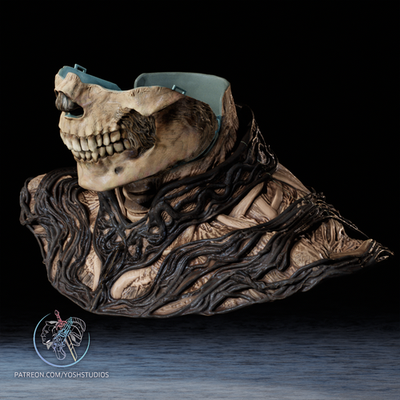 Lady Death Masker — 3D Printed RAW DIY Cosplay Kit + Prop Replica