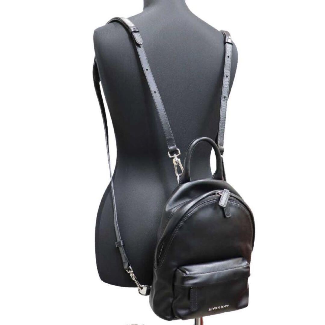 GIVENCHY Classic Mini Backpack Leather Logo Adjustable