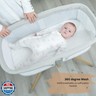 Baby Bassinet with Rocking/Gliding, Portable Bedside Sleeper for Baby with Foam Mattress, Baby Bedside Crib for Newborns and Infants with Carrybag (Light Grey)