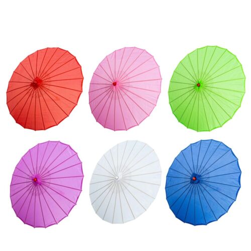 THY COLLECTIBLES Set of 6 33"Japanese Chinese Umbrella Parasol - Assorted Colors