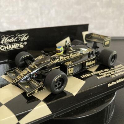 Ayrton Senna Lotus 98T ミニカー 1/43 ミニチャンプス Minichamps 1/43 Lotus Renault 98T B. Senna Commemorative Lap