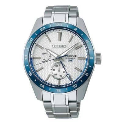 Pre-owned Seiko Presage Sarf007 6r64-00d0 Gmt 140th Anni. Men's At From Japan