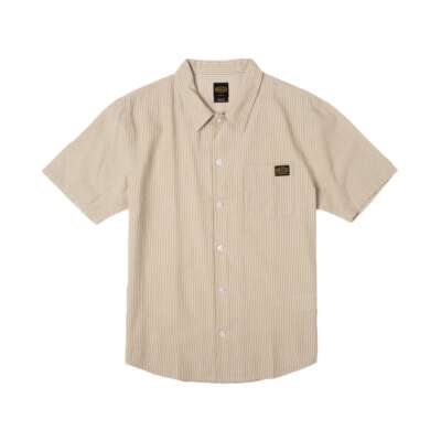

Рубашка RVCA Dayshift Stripe II с короткими рукавами на пуговицах (цвет хаки), Khaki