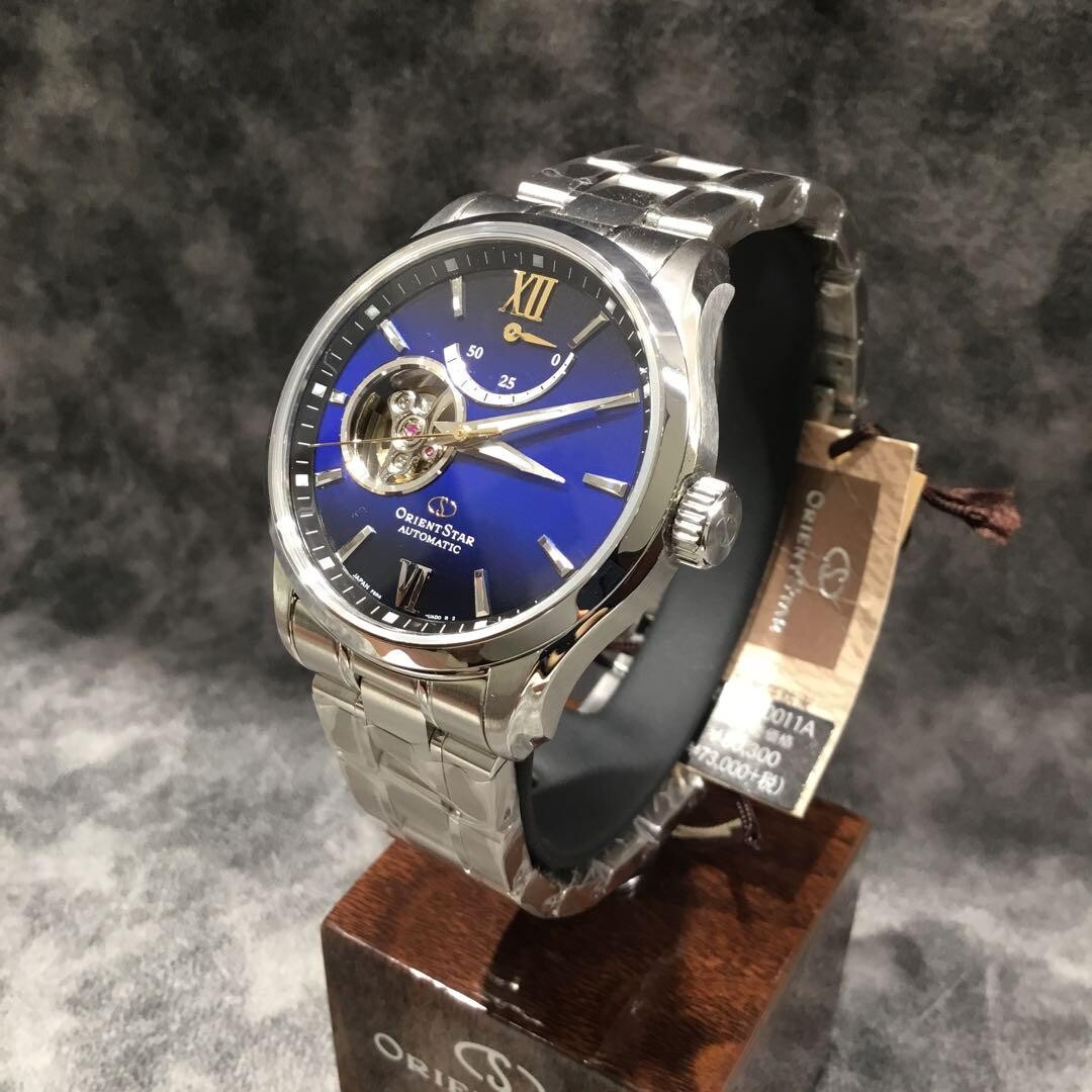 Pre-owned Orient Star Automatic Blue Dial Sapphire Crystal Men's Watch Rk-at0011a Gifts Jp