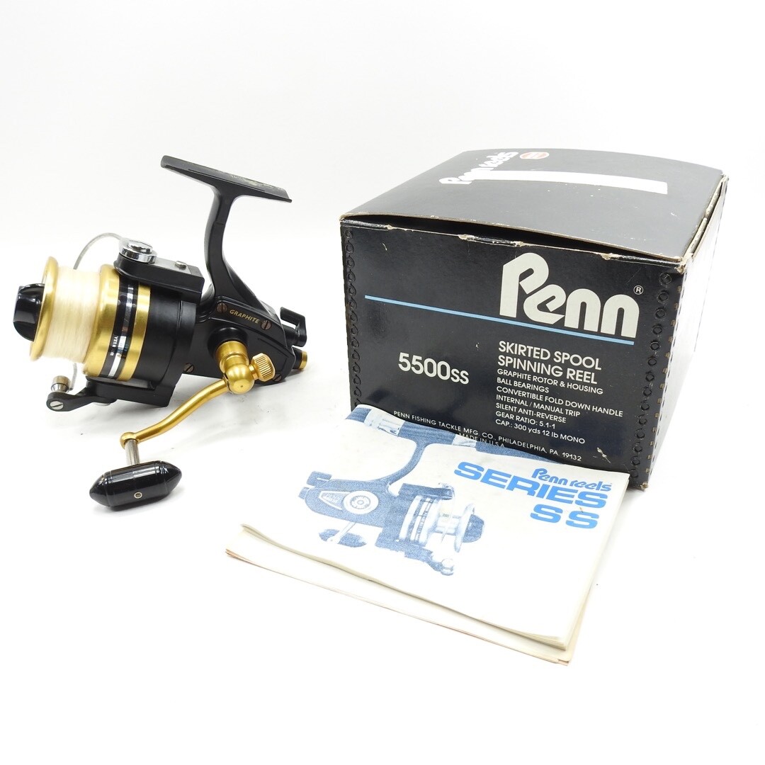 PENN REELS   PENN5500SS GRAFITE　リール PENN 5500SS SPINNING REEL WORKS GOOD NO BOX NICE LQQK | eBay