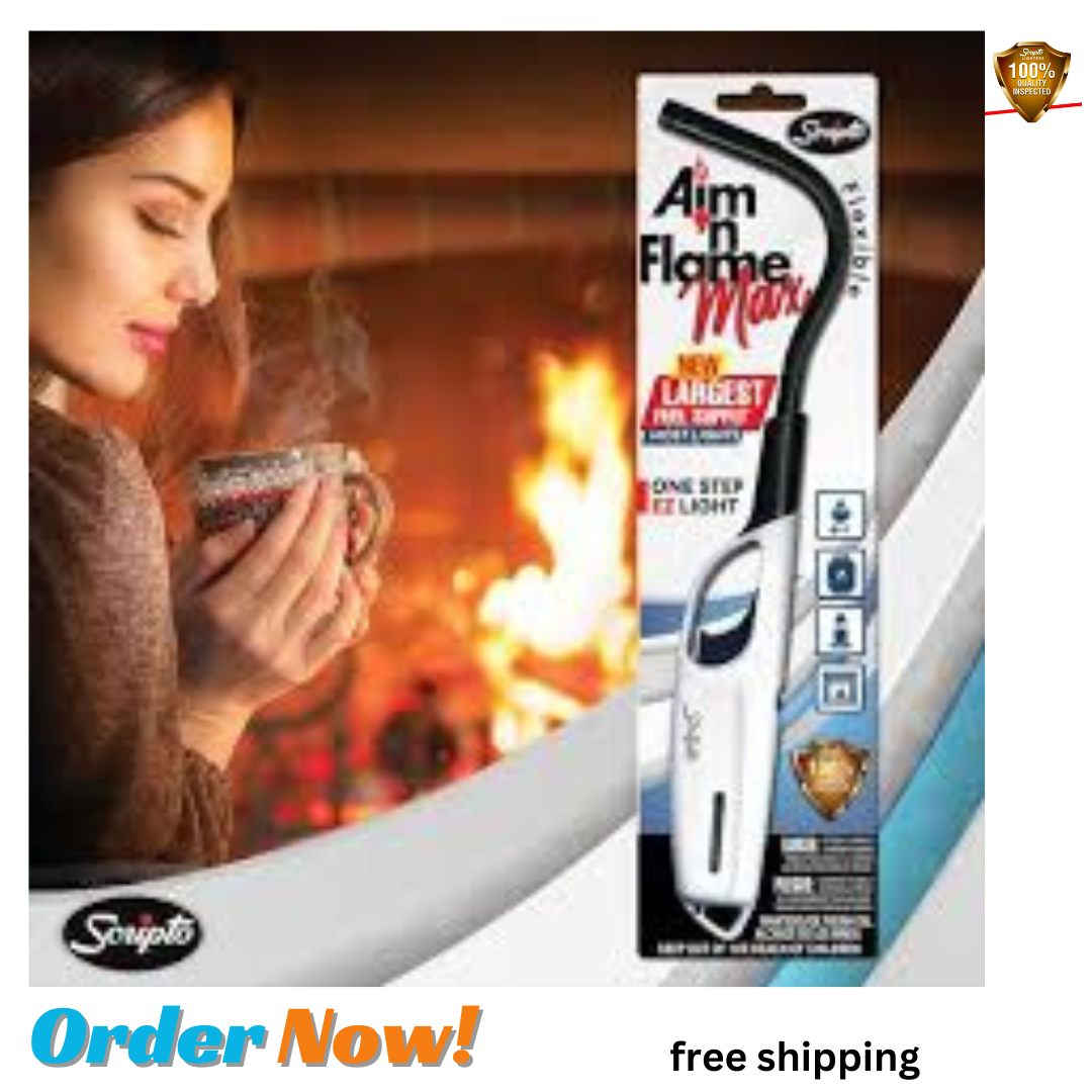 Scripto Multi Purpose, Flame Lighter Flexible, Random Colors Decoflex -PACK Of 3