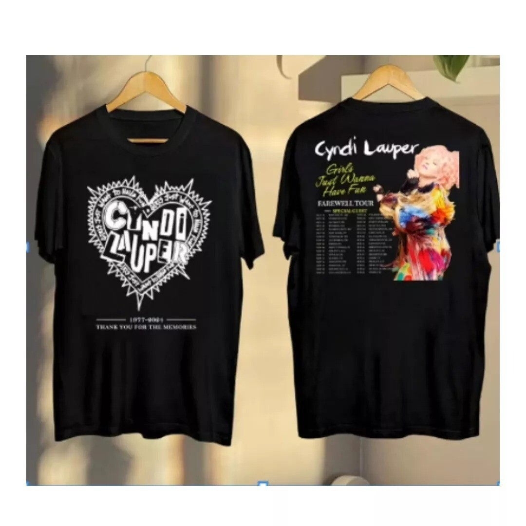 【未使用品】Cyndi Lauper Farewell Tour Tシャツ S New Cyndi Lauper Farewell Tour 2025 Gift For Fans Unisex S