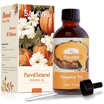 Pumpkin Pie Fragrance Oil, 120ml (4 Fl Oz) Premium Essential Oils for Diffuse...