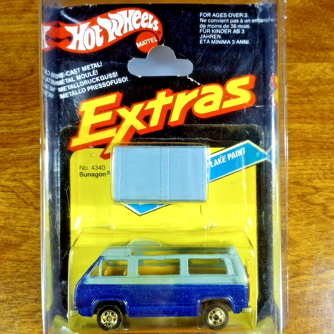 Hot Wheels Vintage Extras VW Sunagon Blue Metalflake BW
