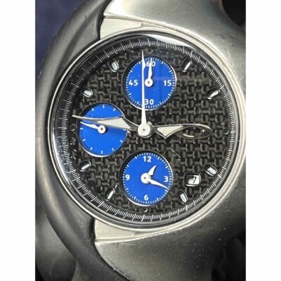Oakley Detonator Carbon Face Blue Dial Rare Collectible