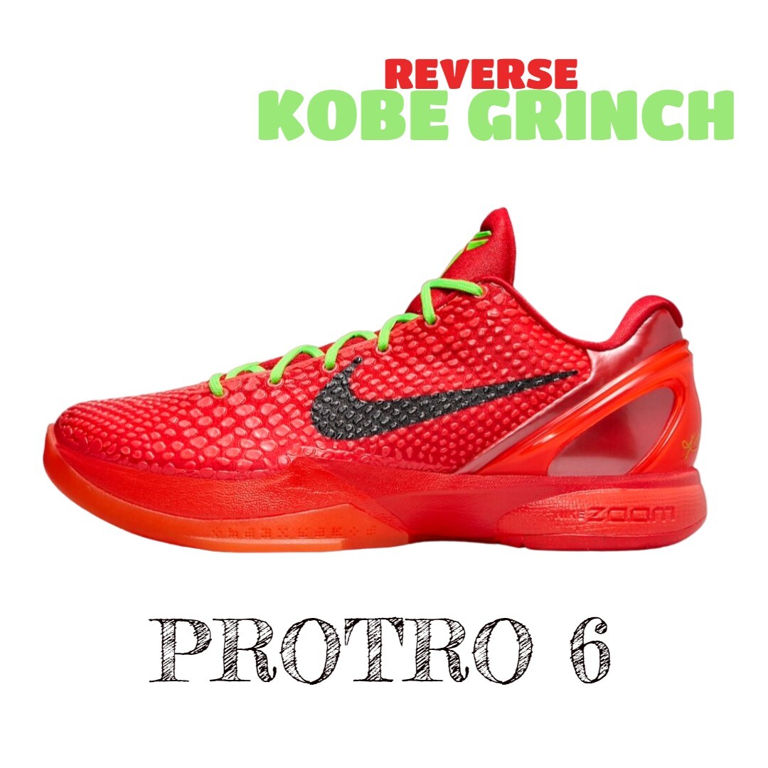 シューズ(男性用) Nike kobe 6 reverse grinch 30cm(12Us) FV4921 600 Nike Kobe 6 Protro Reverse Grinch | eBay