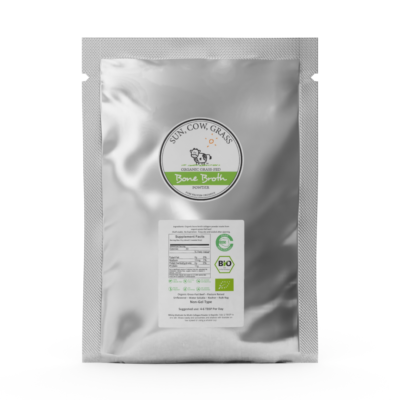 Bone Broth Powder - Pure Protein Organics - Grass-fed (1LB / 453g) D