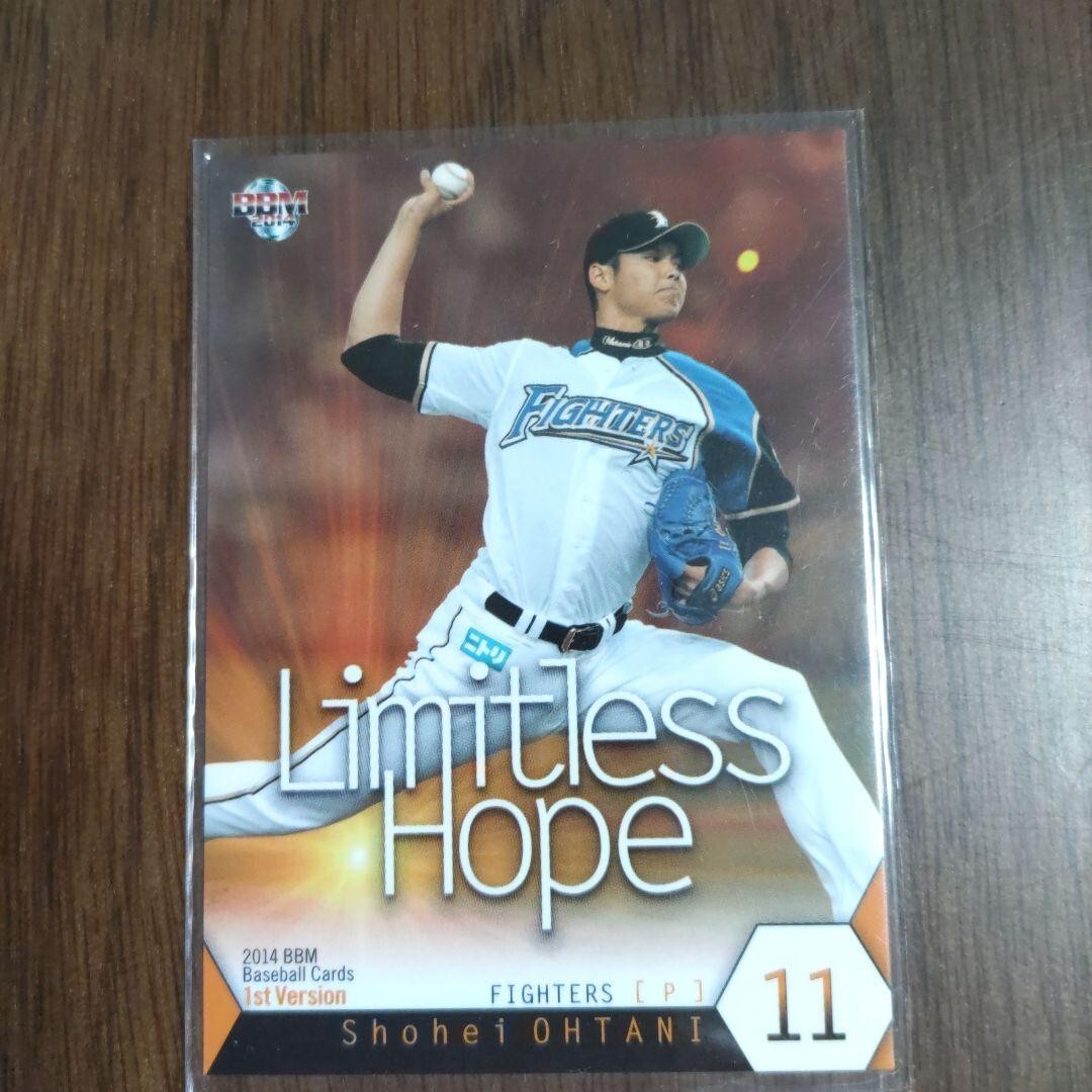 大谷翔平 2014 BBM 1st Version Limitless Hope Shohei Ohtani Baseball Card 2014 BBM 1st limitless Hope