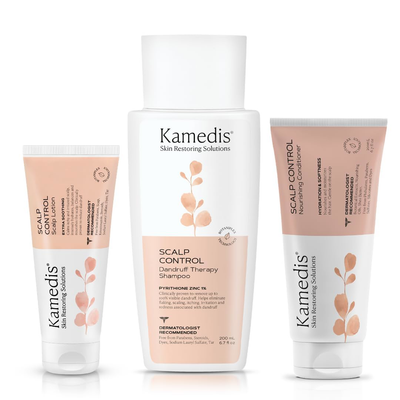 KAMEDIS Clinically Proven Anti-Dandruff Shampoo, Leave-On Over-Night Scalp & For
