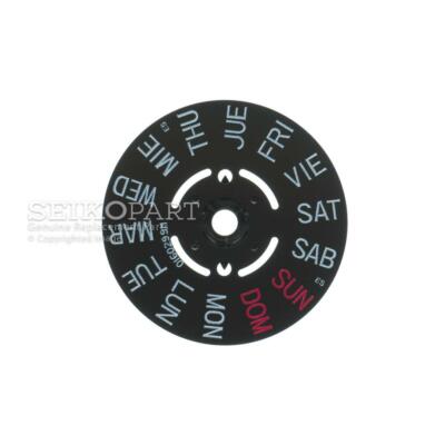Seiko English/Spanish Day Wheel Disc Crown@4H SKX007 SKX009