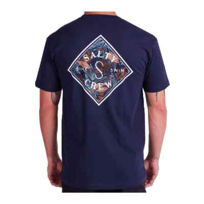 

Футболка с короткими рукавами Salty Crew Tippet Tackle (темно-синяя), Navy