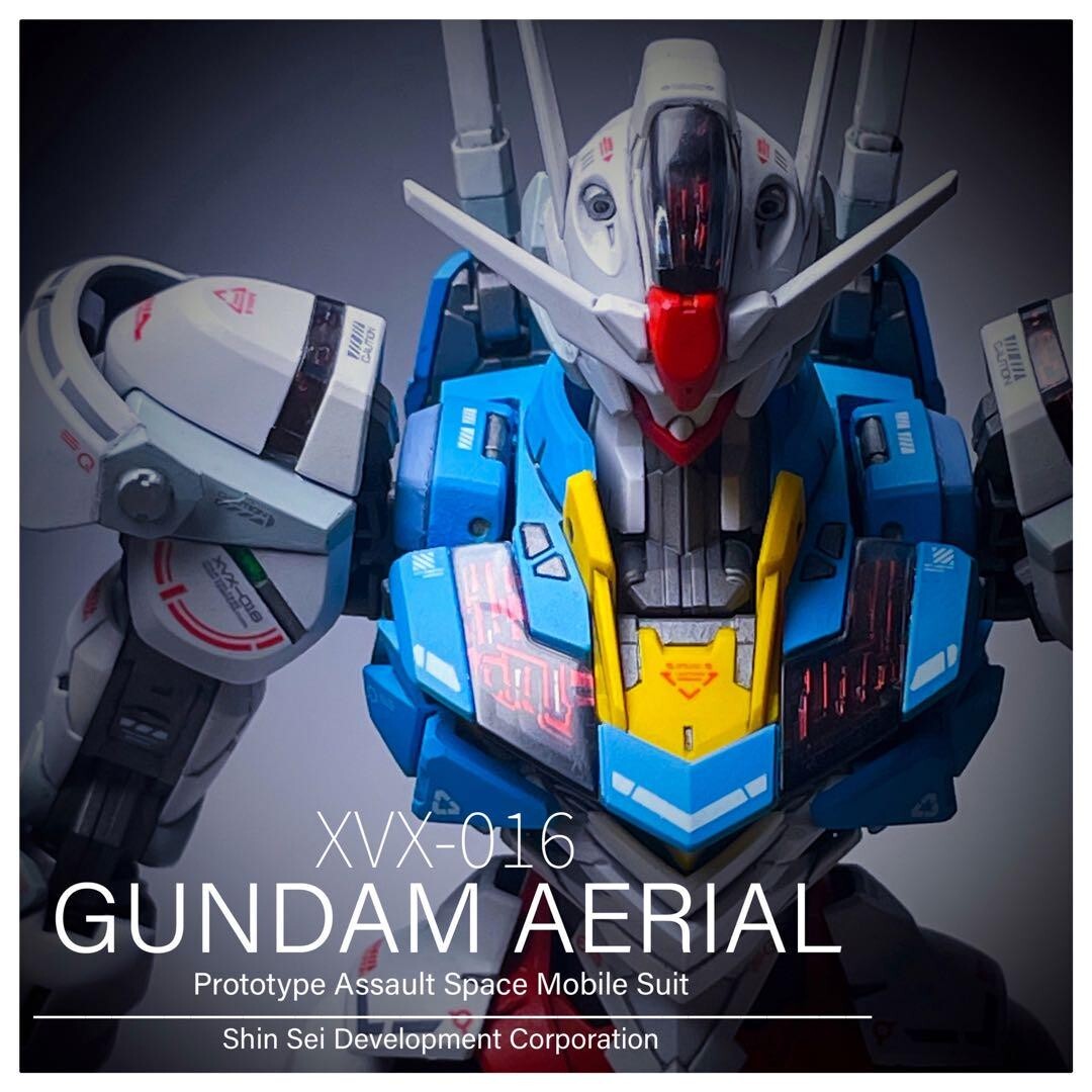 Built & Painte Full Mechanics 1/100 GUNDAM AERIAL Model Kit