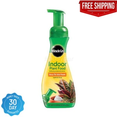 New Miracle-Gro 8 oz. Indoor Plant Food (Liquid), For Plants Instant Nutrients