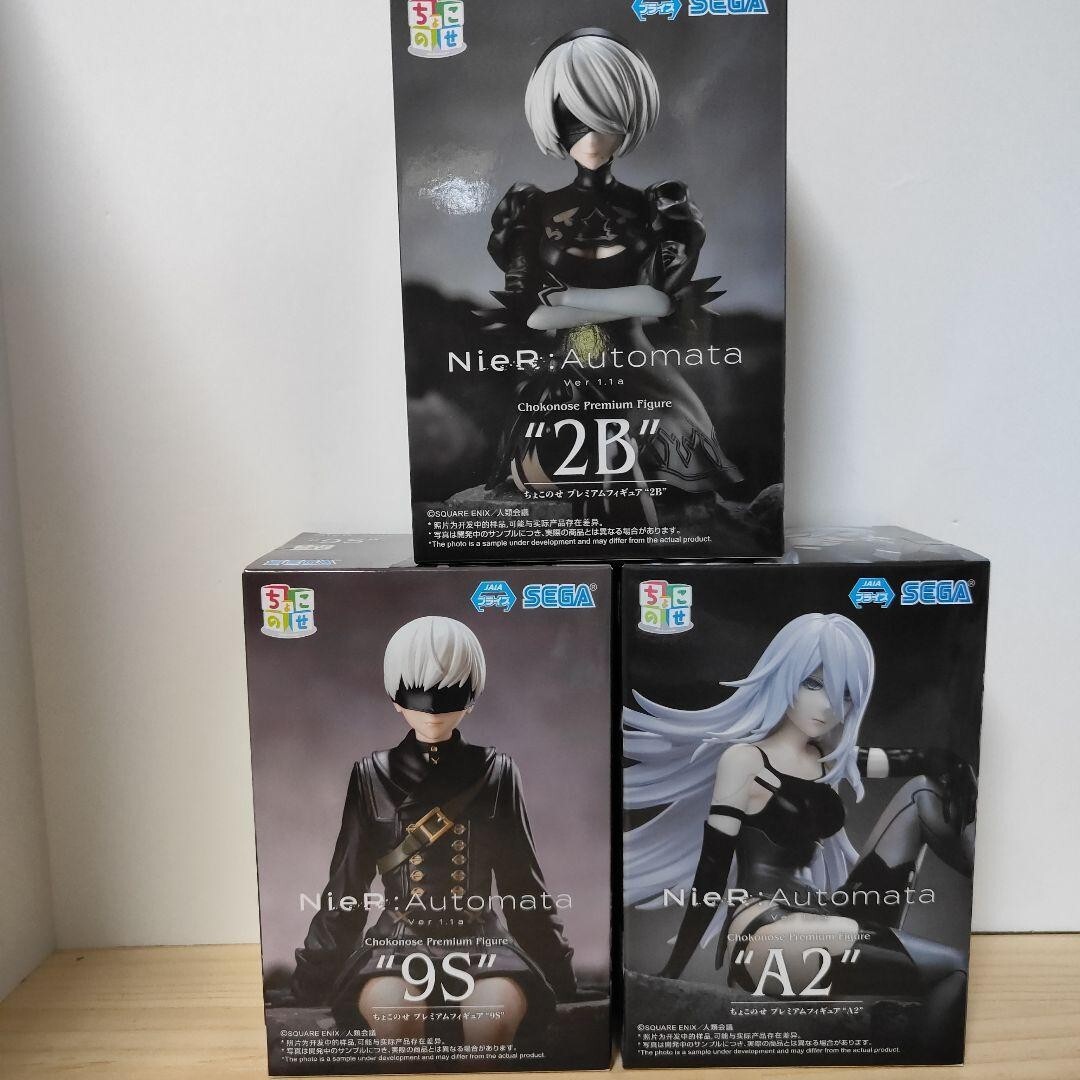 NieR:Automata 2B 9S A2 ちょこのせ NieR: Automata Ver.1.1a Chokonose premium figure 2B 9S A2