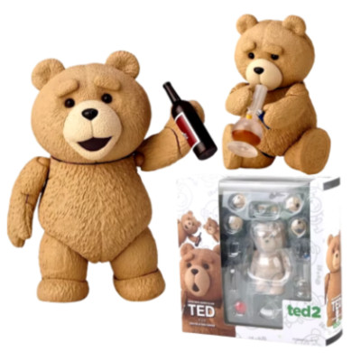 10cm TED 2 Movie Teddy Bear 4'' Boxed Movable Action Figure Toy Collectors Model