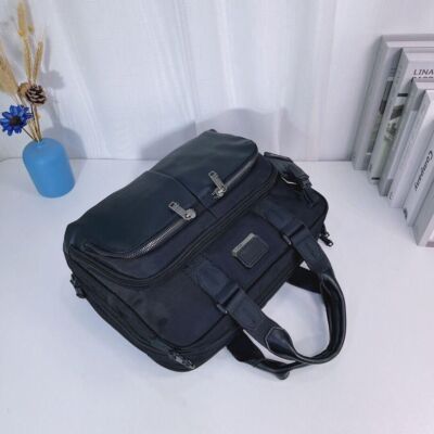 TUMI Slim Commuter Briefcase ALPHA BRAVO ALBANY Business bag Black 232640