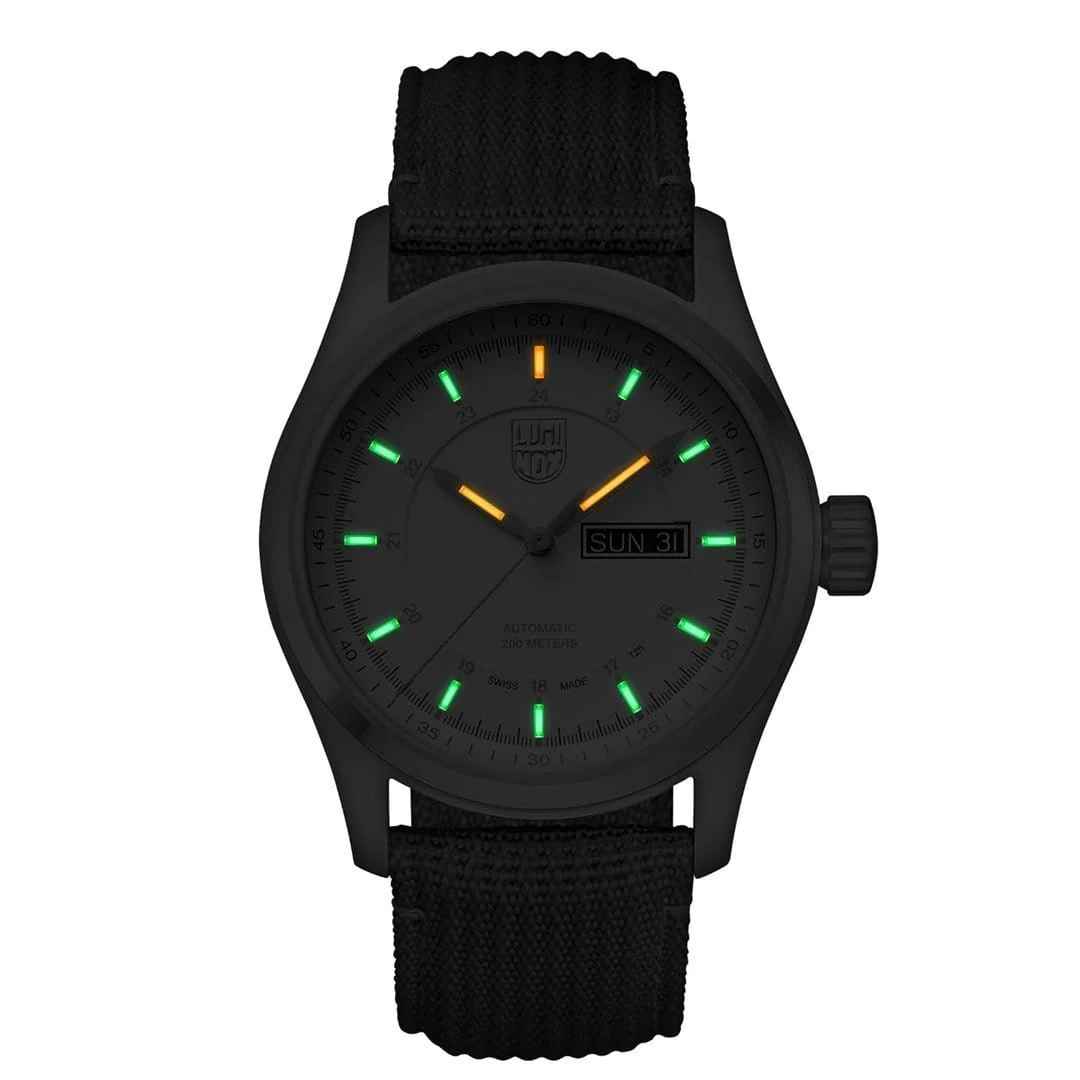 Pre-owned Luminox Men's 44mm Atacama Field Sellita Sw220 Automatic Green Watch Xl.1907.nf