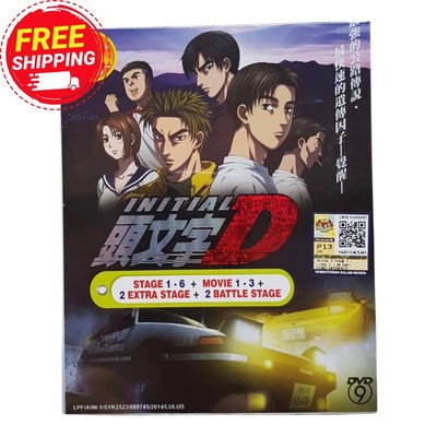 ANIME DVD Initial D - (Stage 1-6+3 Extra+3 Battle Stage+3 Movie)Eng sub