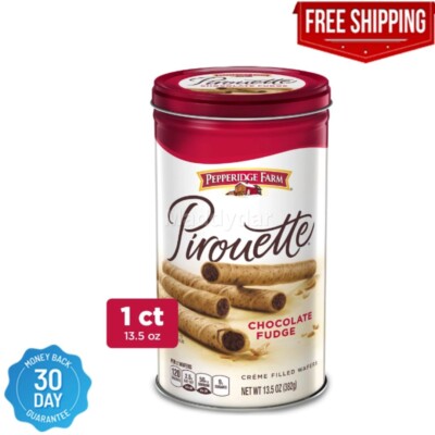 Pepperidge Farm Pirouette Crème Filled Wafers Chocolate Fudge Cookies, 13.5 oz.