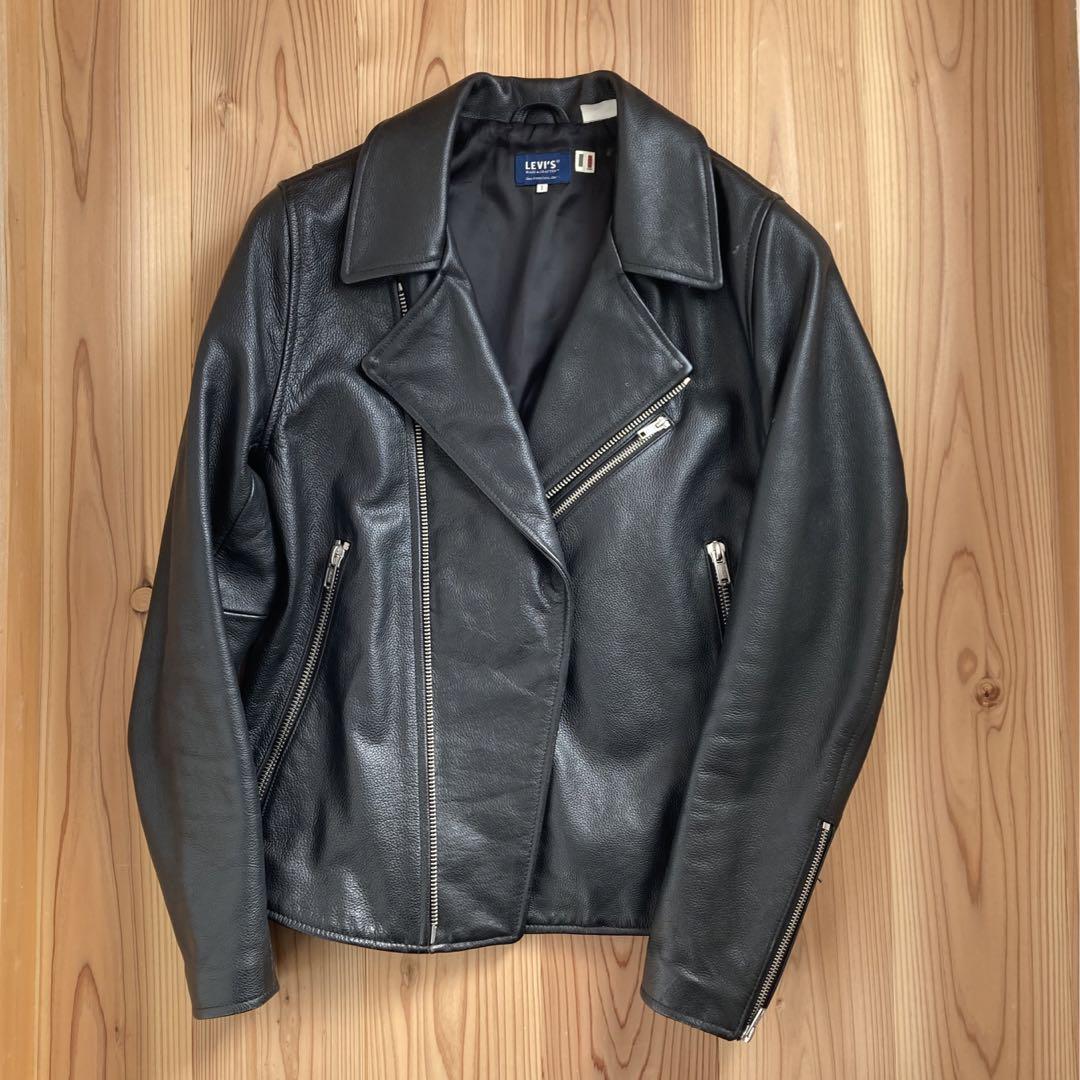 Levi's Made Crafted リーバイス ライダース イタリア製 Levi's Made & Crafted Leather Biker Jacket Black Size 1 Made