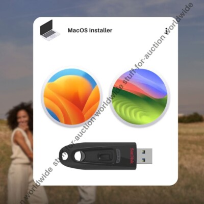 2 in 1 Mac Os 14 Sonoma,  13 Ventura Bootable Usb Drive Install With Instruction