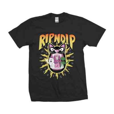 

RIPNDIP Футболка с короткими рукавами Hellavanight (черная) Футболка с рисунком, Черный