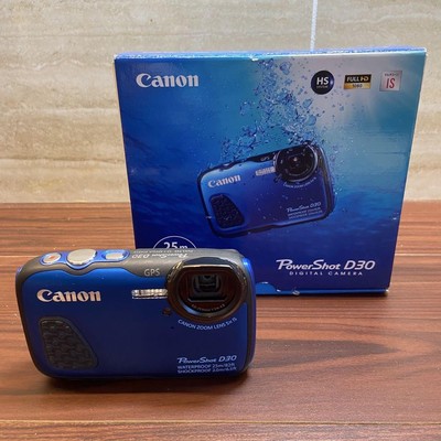 Canon PowerShot D30 Blue Digicam 2715 | eBay