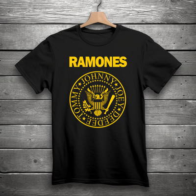 RAMONES Punk Rock Band T-Shirt Black S-3XL