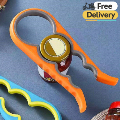1pc Multifunctional 4-in-1 Jar Opener,Bottle Opener For Weak Hand NEW