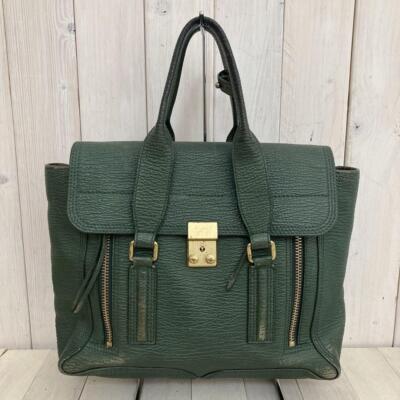 3.1 Phillip Lim Pashli Women's Satchel Bag Green Leather