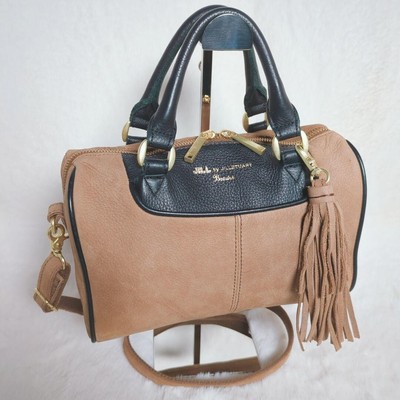 Jill by Jill Stuart Women's 2-way Tote Bag Brown with Charm Soft Leather