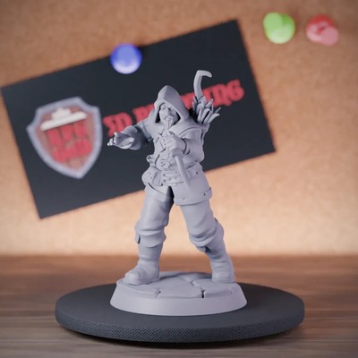 Bandit Miniature Thief Assassin Mini Dungeons and Dragons 5e DnD TTRPG