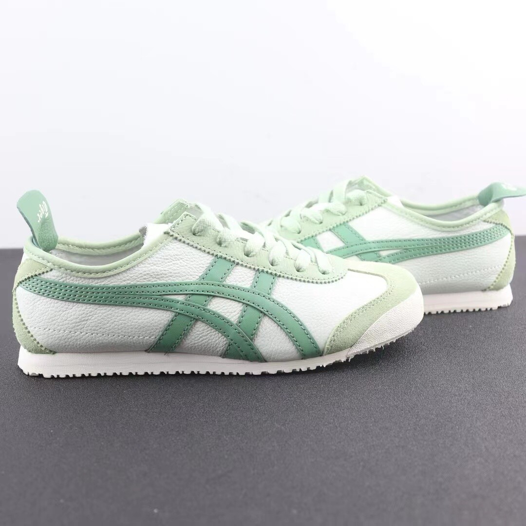 Pre-owned Onitsuka Tiger Authentic  Mexico 66 Green Sneakers Brand W/box Unisex