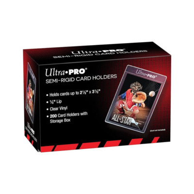 Ultra Pro Semi-Rigid 1/2'' Lip Sleeves 200ct