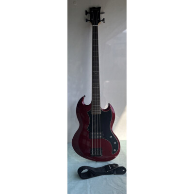 Electric Bass Guitar Grassroots Viper Red S/N GW11142438 | eBay