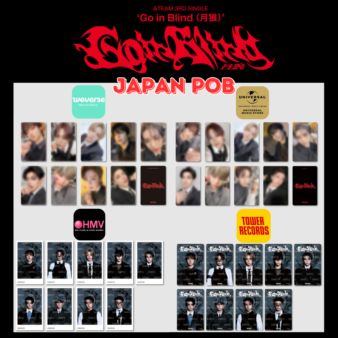 &TEAM 月狼 Go in Blind 3rd Single JAPAN POB Official photo &TEAM 月狼 Go in Blind 3rd Single JAPAN POB Official photo