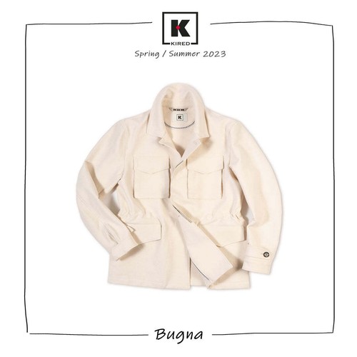 Pre-owned Kired Kiton  Litek "bugna" Beige Unlined Field Rain Safari Jacket Eu 50 Us M