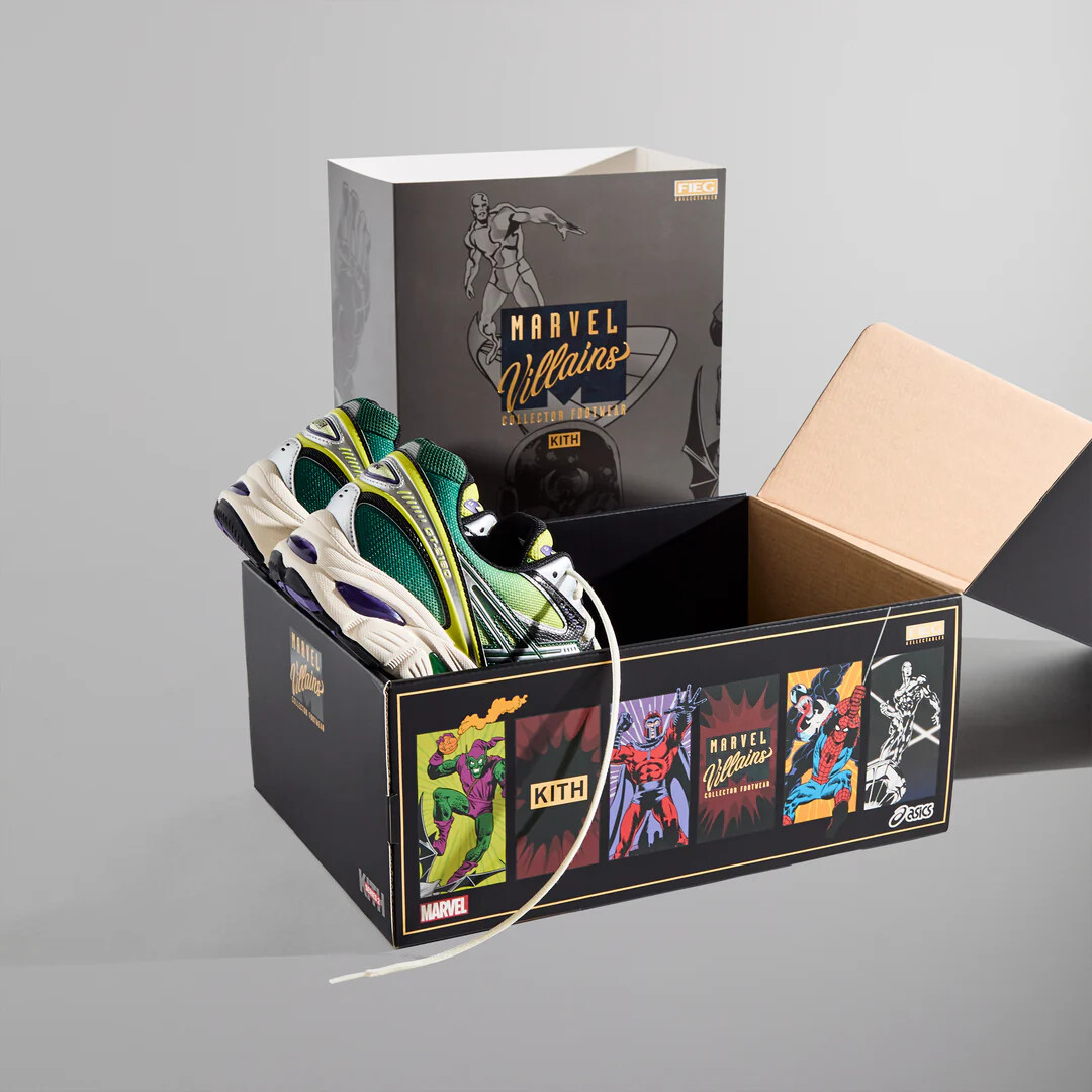 Pre-owned Asics Kith Marvel  Gt-2160 Ph Green Goblin Yellow Size Us 13 Sealedcomic Included