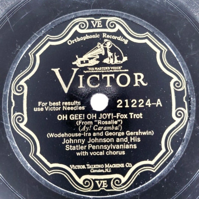 Johnny Johnson   Oh Gee! Oh Joy! / Say So 78 RPM V